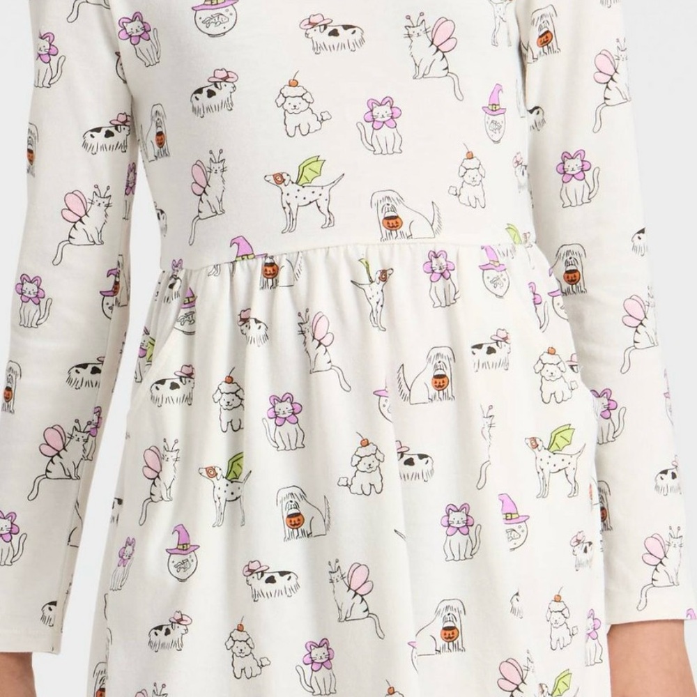 Cat & Jack White and Pink Kids Matching Set